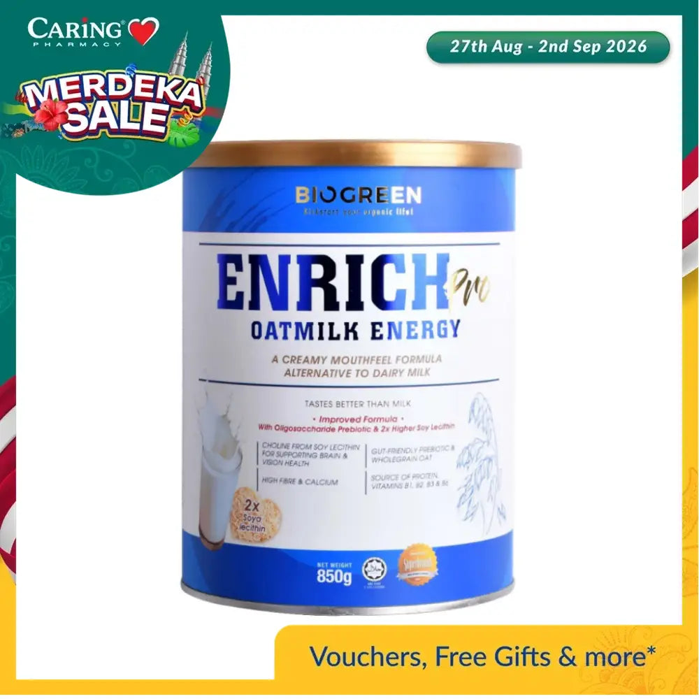BIOGREEN ENRICH PRO OATMILK ENERGY 850G
