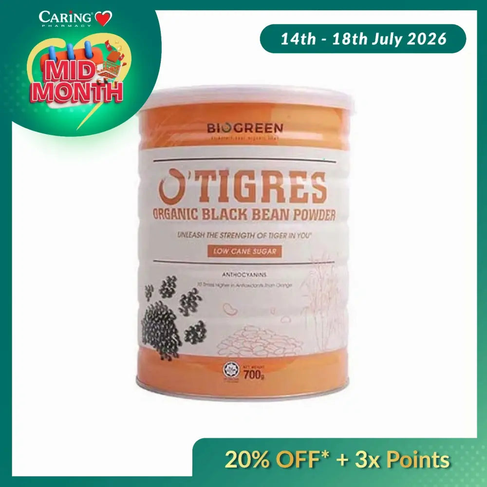BIOGREEN O TIGRES BLACK BEAN LOW CANE SUGAR 700G