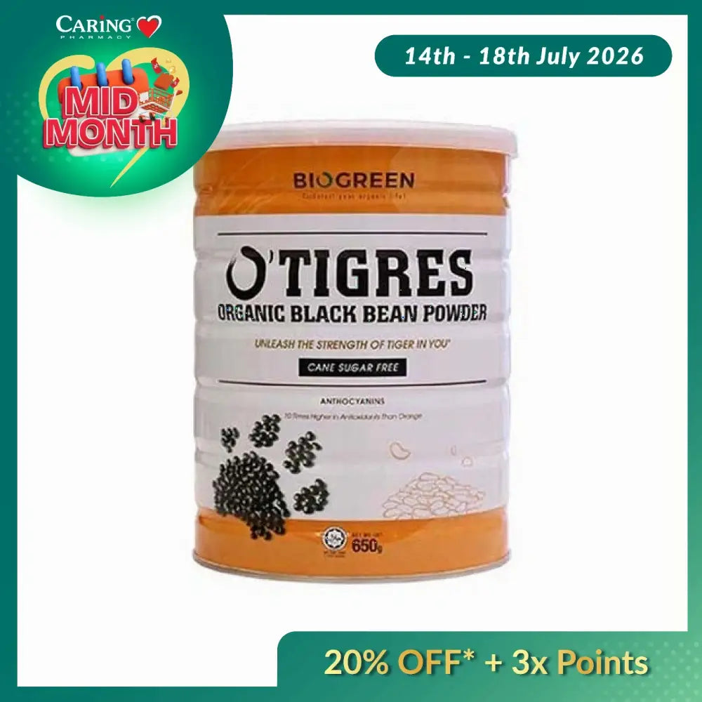 BIOGREEN O TIGRES BLACK BEAN POWDER CANE SUGAR