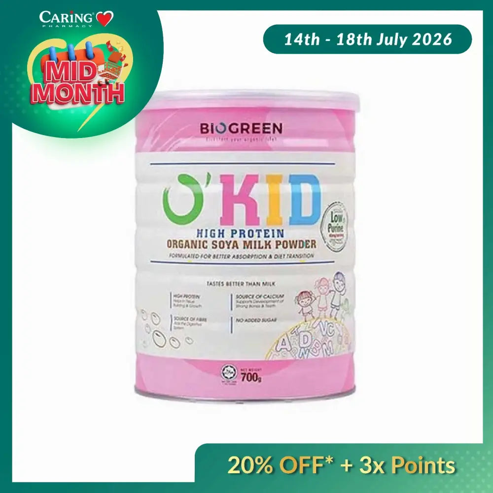 BIOGREEN OKID HIGH PROTEIN SOYA MILK 700G