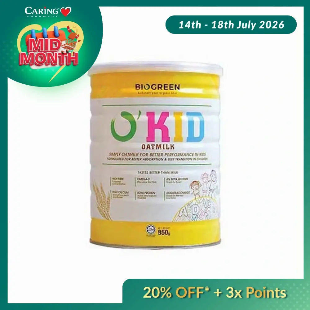 BIOGREEN OKID OATMILK 850G
