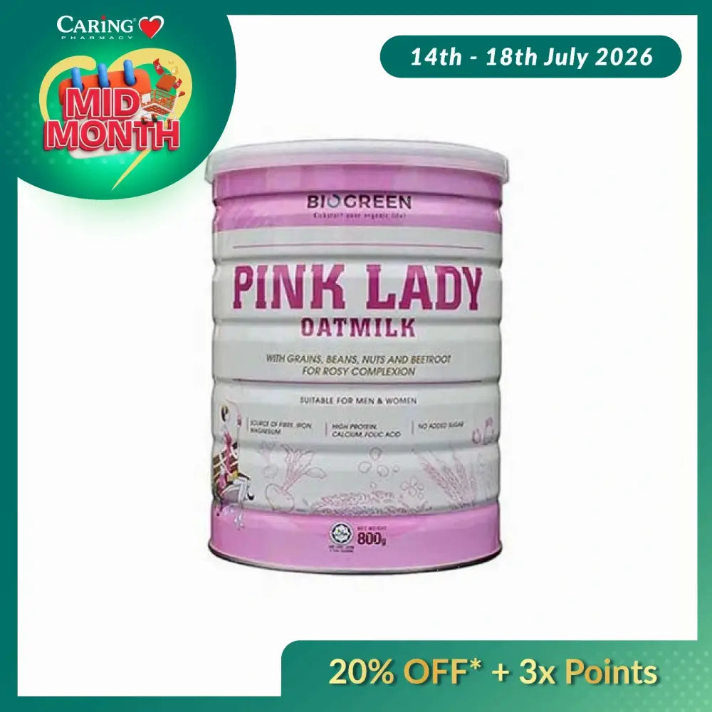 BIOGREEN PINK LADY OATMILK 800G