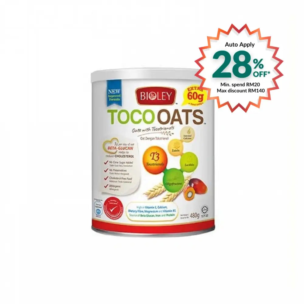 BIOLEY TOCO OATS 480G