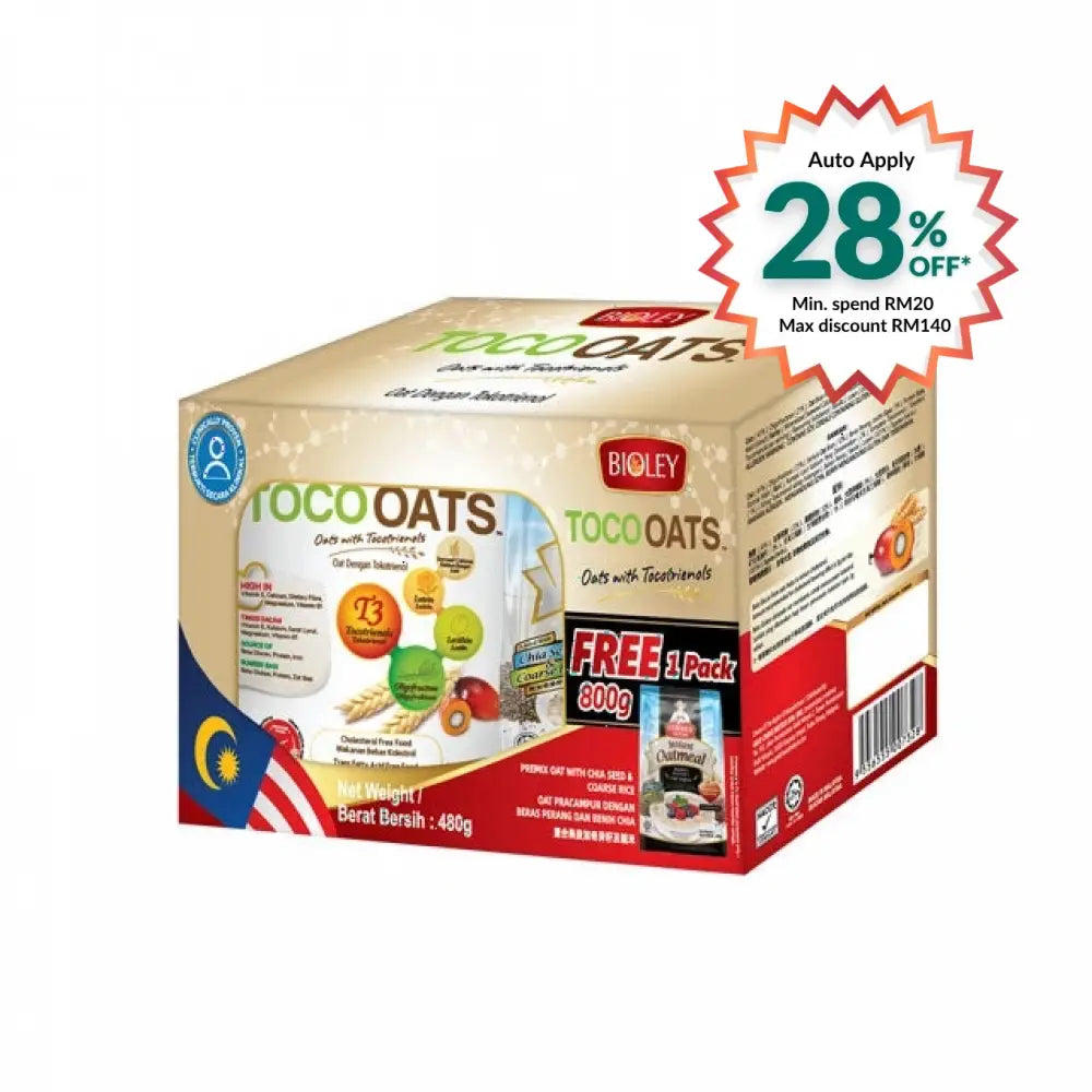 BIOLEY TOCO OATS 480G + PREMIUM