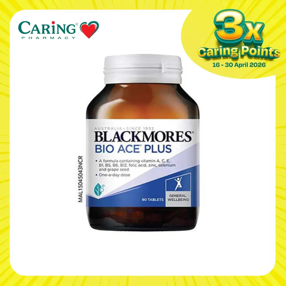 Blackmores ACE Plus supplement bottle with 90 tablets for daily vitamin support