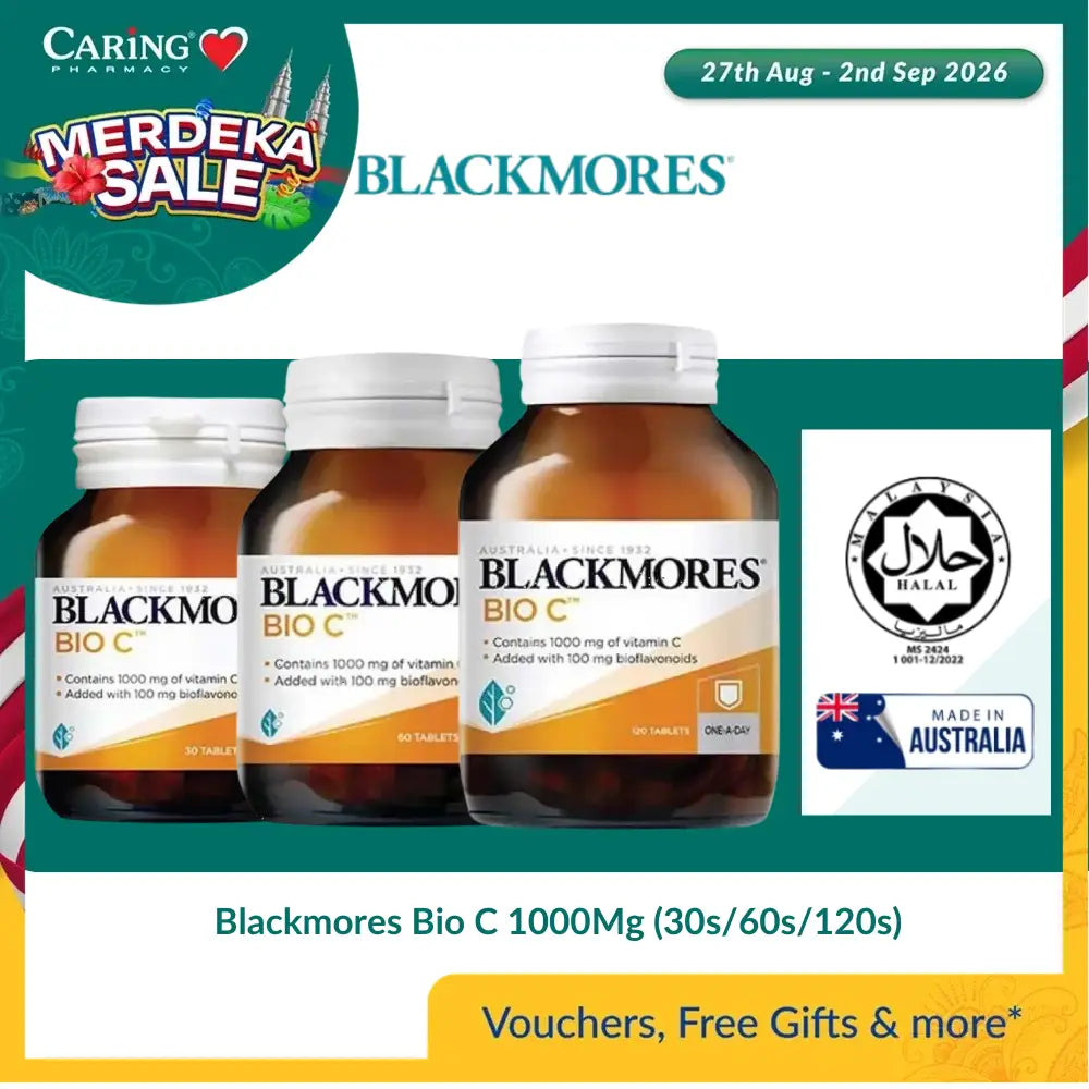 Blackmores Bio C 1000Mg (30s/60s/120s)