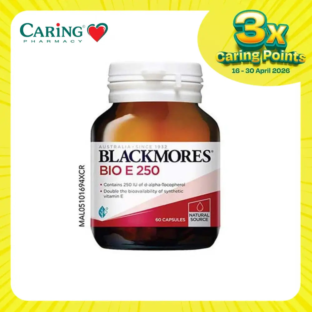 Blackmores Bio E 250IU 60 capsules for enhanced vitamin E absorption and benefits