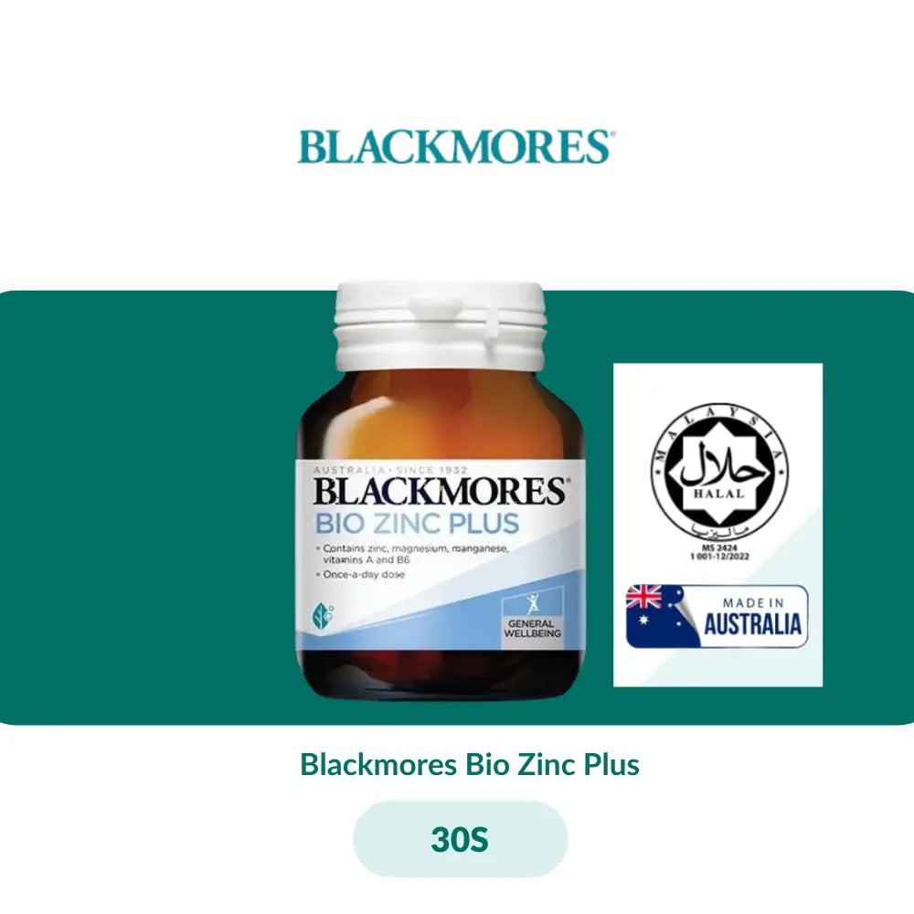 Blackmores Bio Zinc Plus Advanced (30s/90s) - 30S