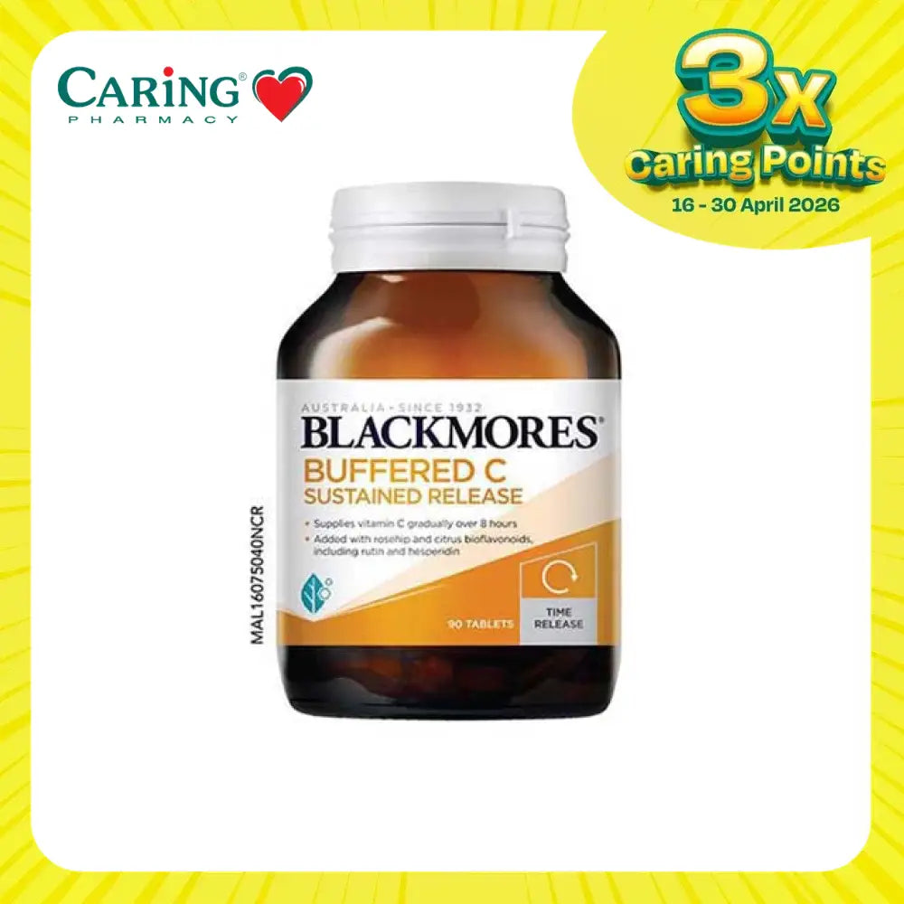 Blackmores Buffered C 90 tablets for sustained vitamin C release and immune support