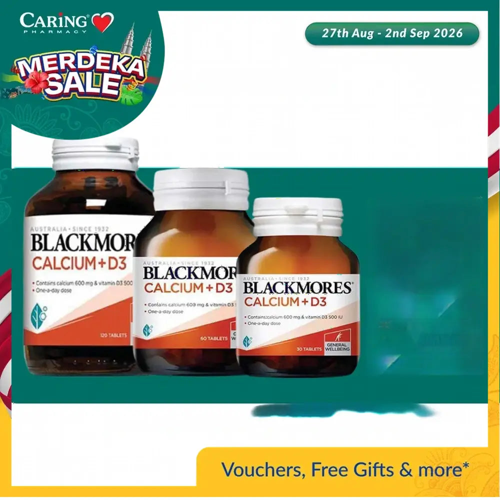 Blackmores Calcium + D3 (30s/60s/120s)