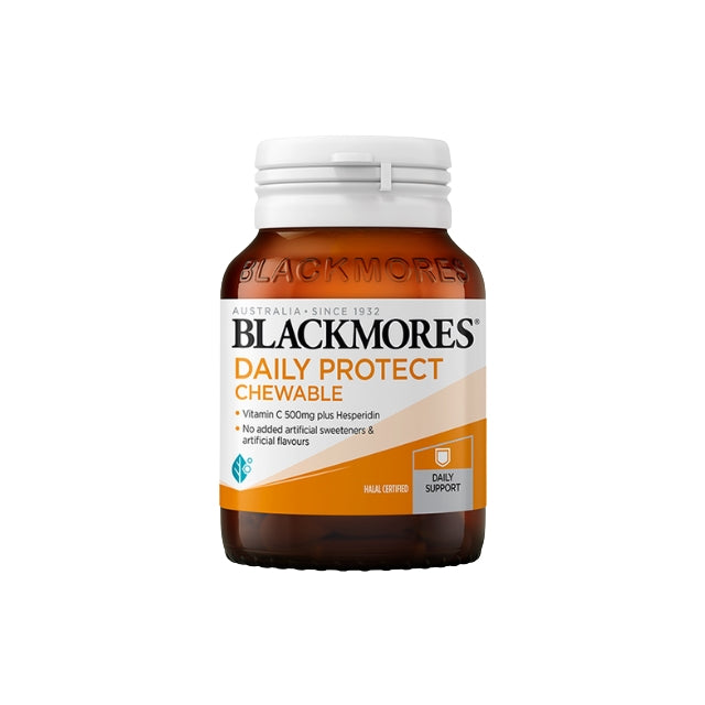 Blackmores Daily Protect CTB 500mg Chewable Tablets with Vitamin C and Hesperidin for daily health support