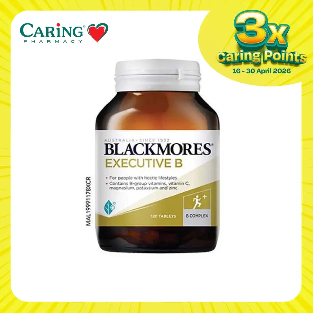 Blackmores Executive B complex 120 tablets for people with hectic lifestyles, containing essential nutrients