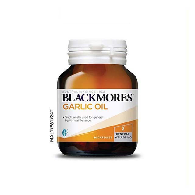 Blackmores Garlic Oil capsules in a 90-count bottle for general health maintenance