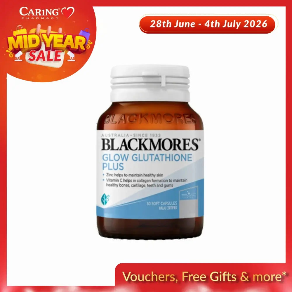 BLACKMORES GLOW GLUTATHIONE PLUS 250MG 30S