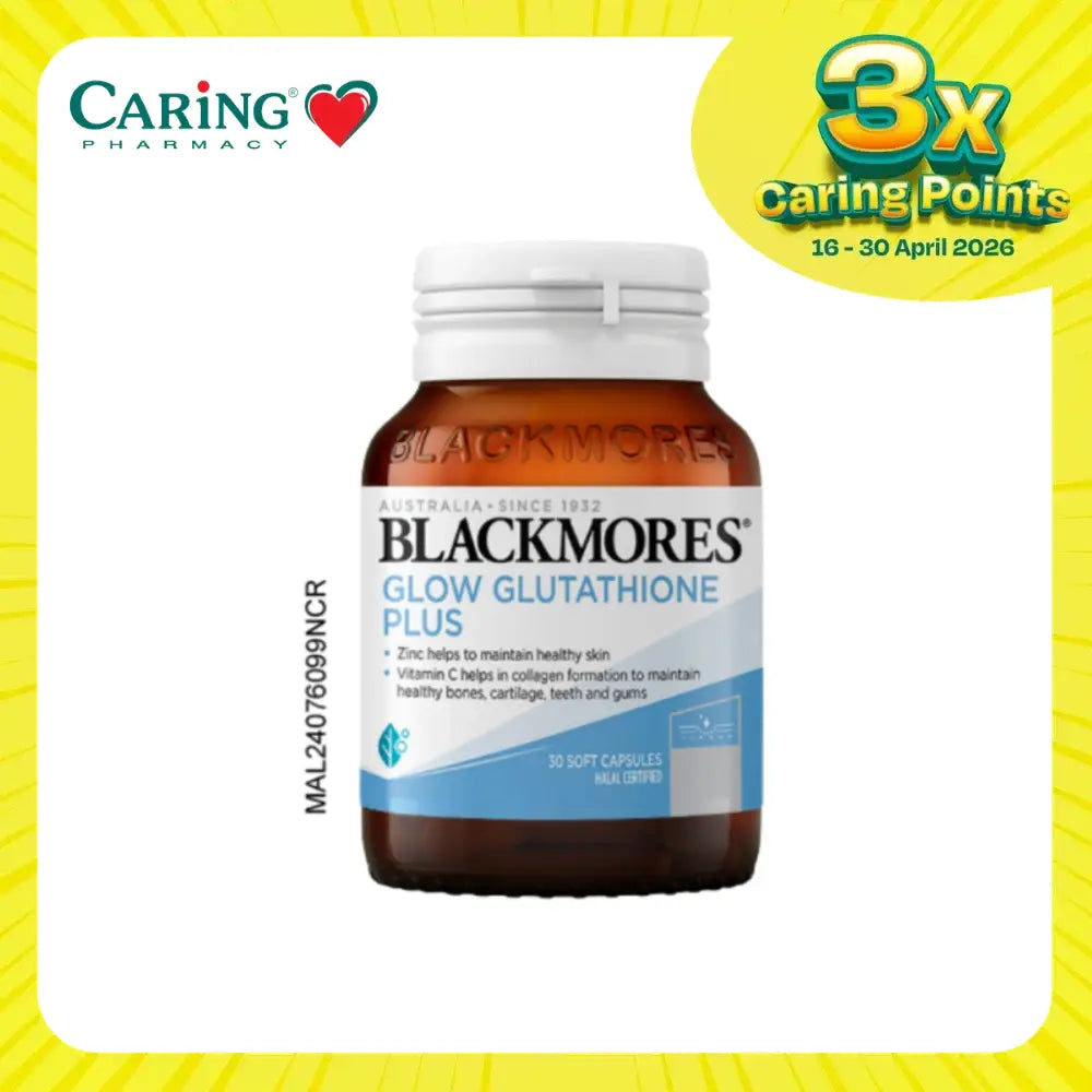 BLACKMORES GLOW GLUTATHIONE PLUS 250MG 30S
