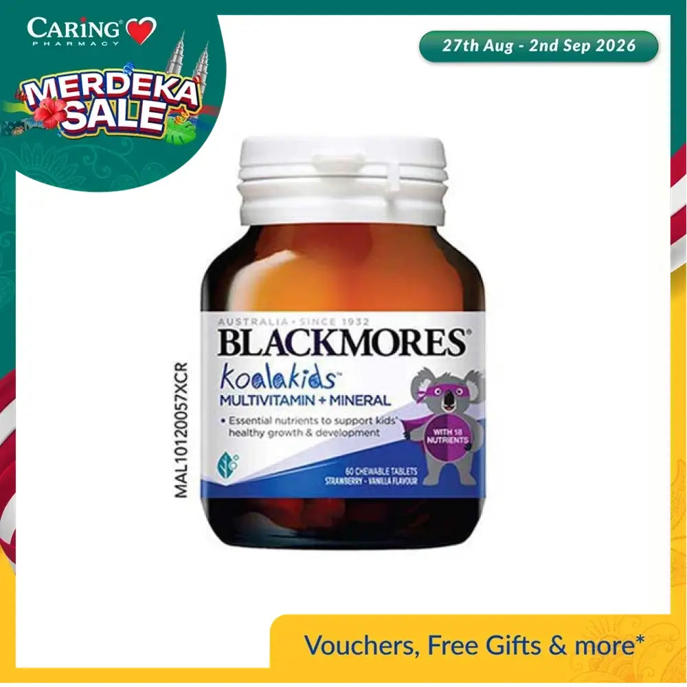 Blackmores Koalakids Multivitamin Malaysia bottle with essential nutrients for kids' health and growth