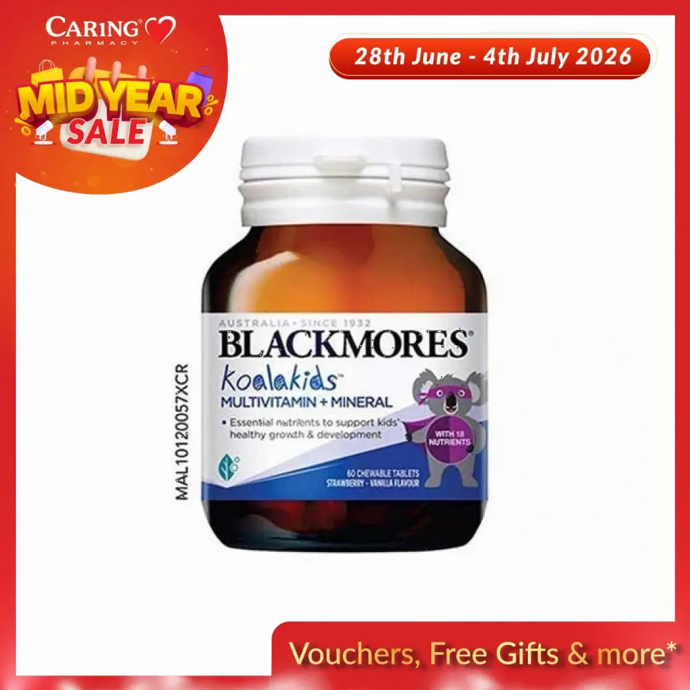 Blackmores Koalakids Multivitamin Malaysia bottle with essential nutrients for kids' health and growth