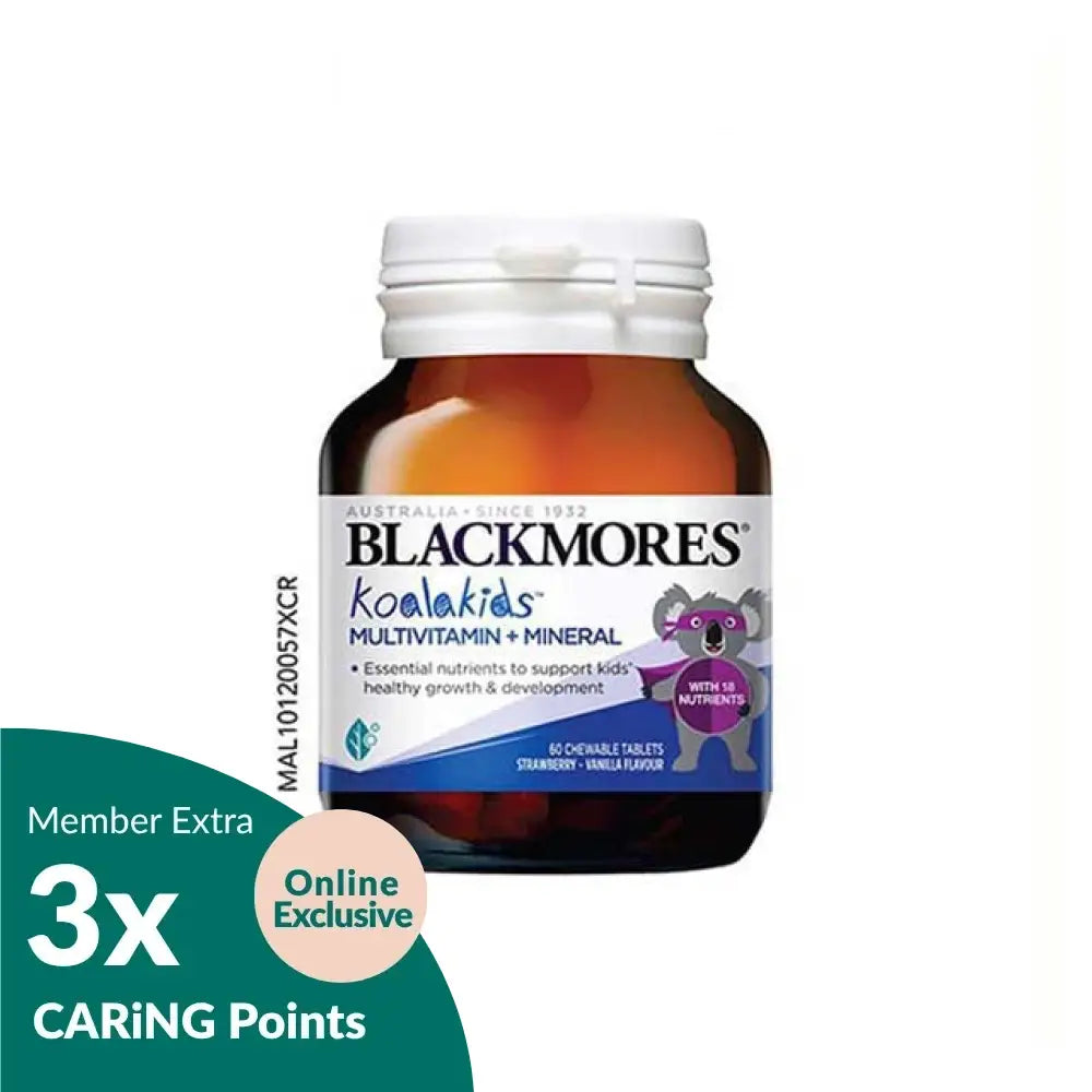 Blackmores Koalakids Multivitamin Malaysia bottle with essential nutrients for kids' health and growth