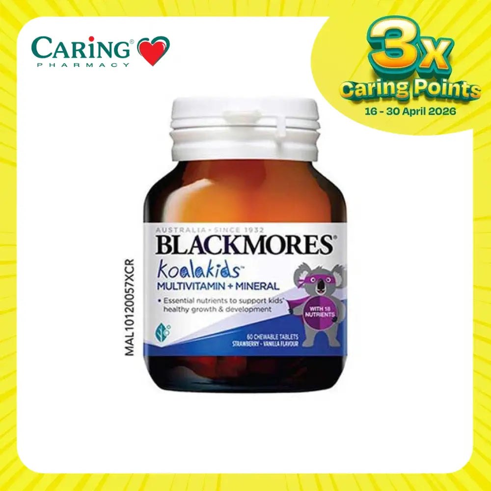 Blackmores Koalakids Multivitamin Malaysia bottle with essential nutrients for kids' health and growth