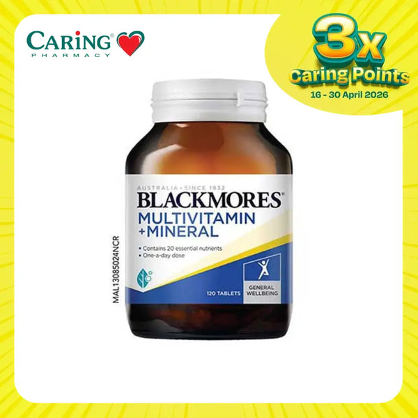 Blackmores multivitamins and minerals in a 120-tablet bottle for daily health support