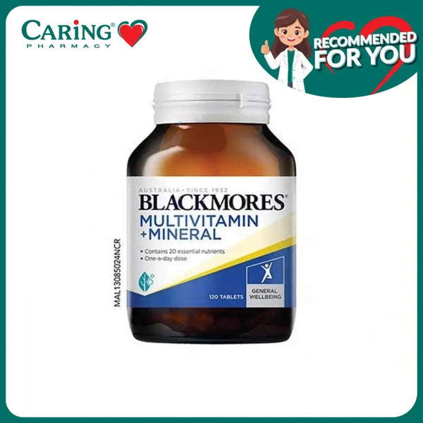 Blackmores multivitamins and minerals in a 120-tablet bottle for daily health support