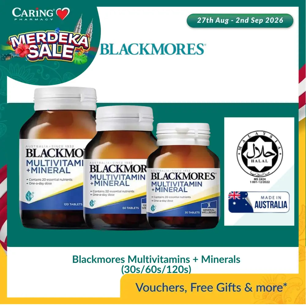 Blackmores Multivitamins + Minerals (30s/60s/120s)