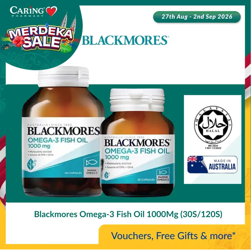 Blackmores Omega-3 Fish Oil 1000Mg (30s/120s)
