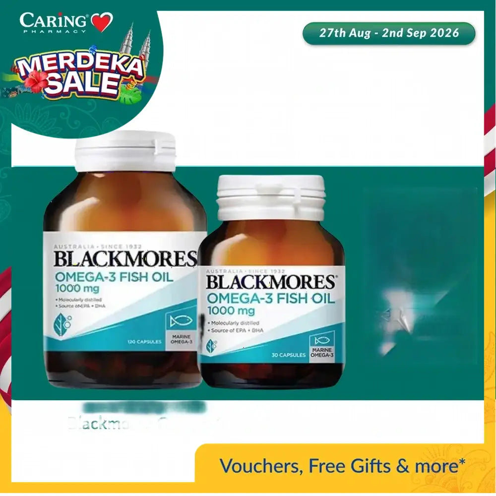 Blackmores Omega-3 Fish Oil 1000Mg (30s/120s)