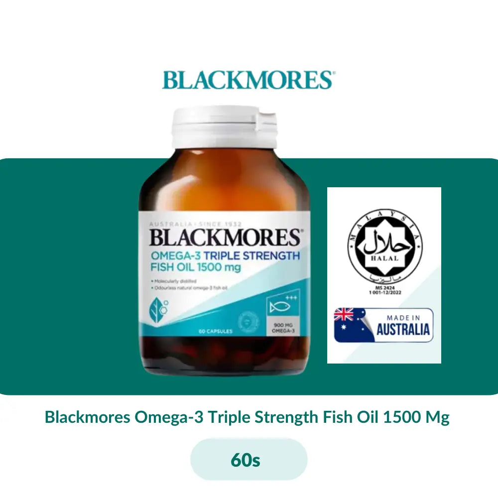 Blackmores Omega-3 Triple Strength Fish Oil 1500 Mg (30s/60s) - 60s - Supplements