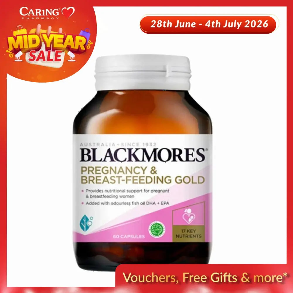 Blackmores Pregnancy and Breast-Feeding Gold Capsules for nutritional support during pregnancy and breastfeeding