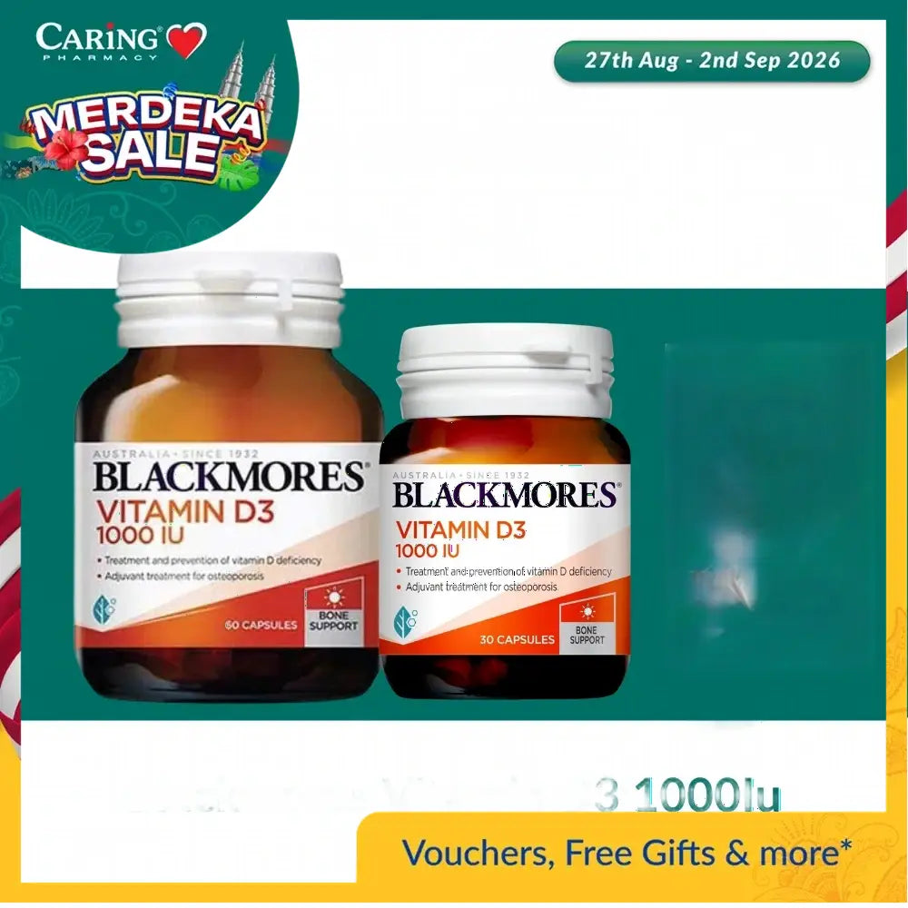 Blackmores Vitamin D3 1000Iu (30s/60s)