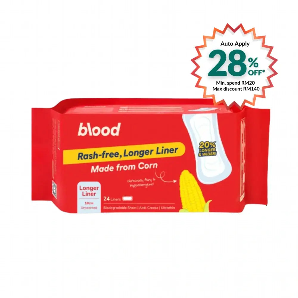 BLOOD CORN PAD LONGER LINER 18CM 24S