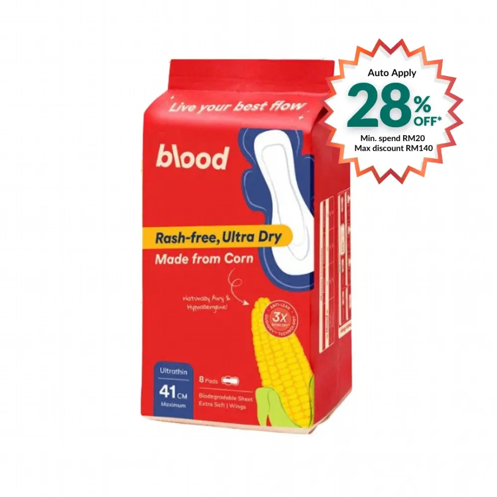 BLOOD CORN PAD ULTRATHIN MAXIMUM 41CM 8S