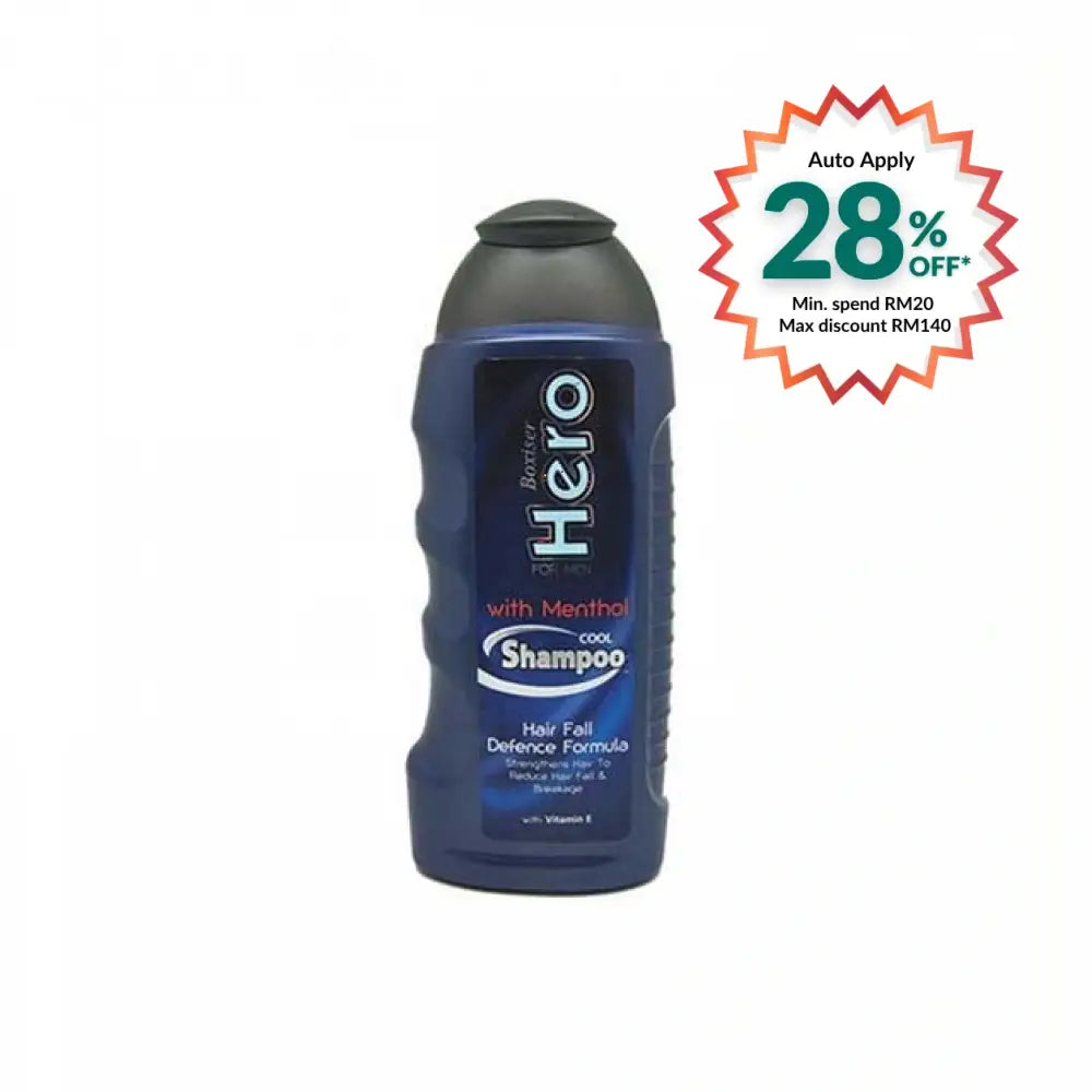 BOXISER HERO FOR MEN SHAMPOO COOL WITH MENTHOL 300ML