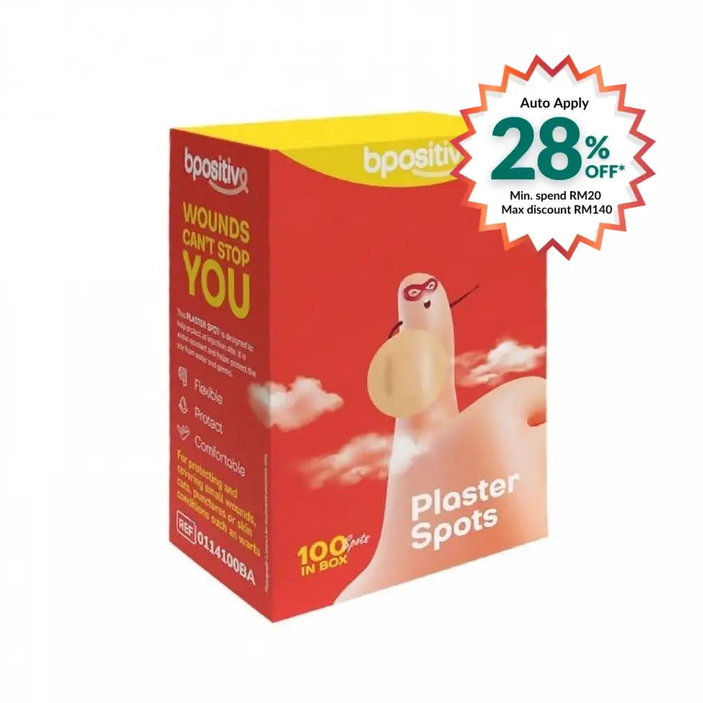 BPOSITIVE PLASTER SPOTS 100S