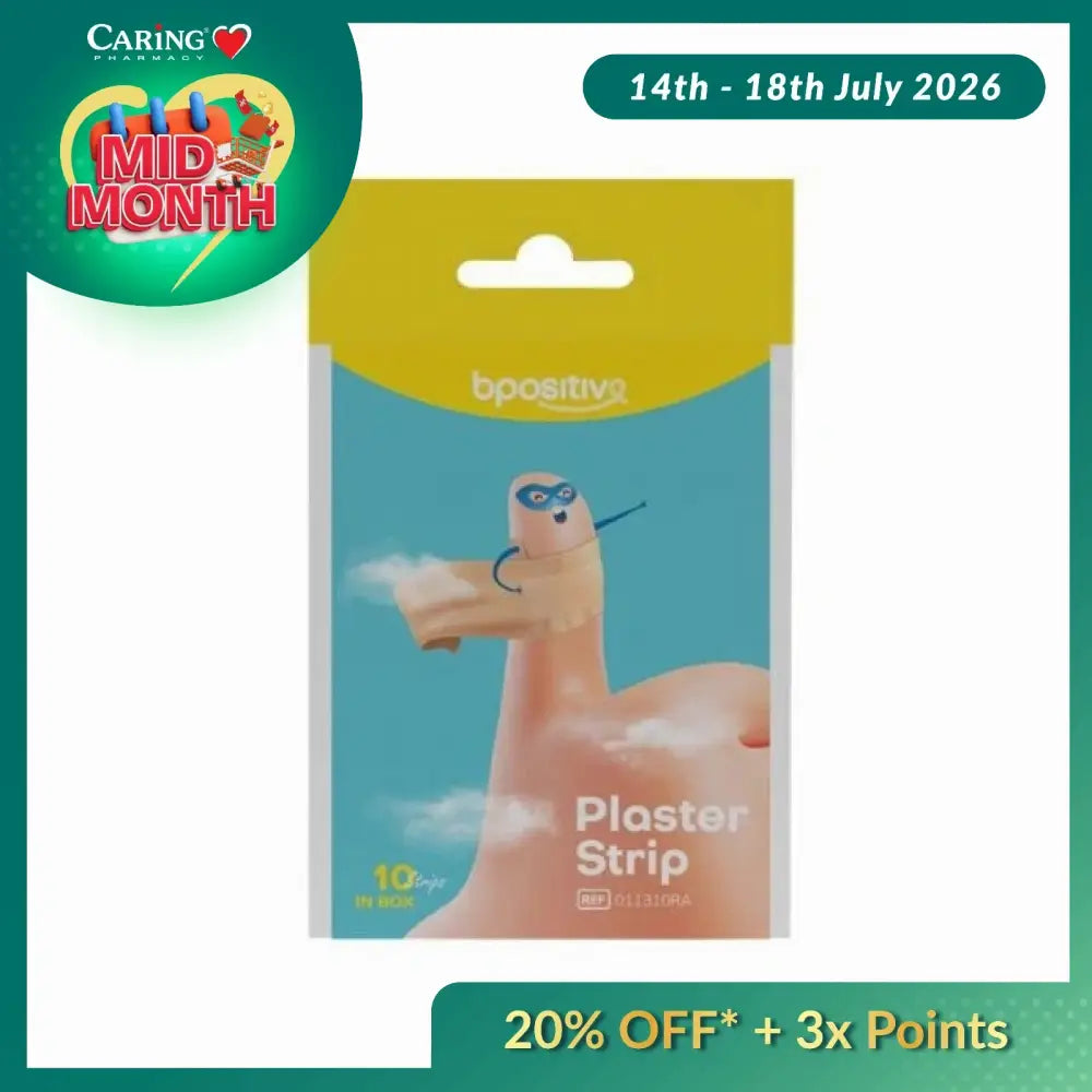 BPOSITIVE PLASTER STRIPS 10S