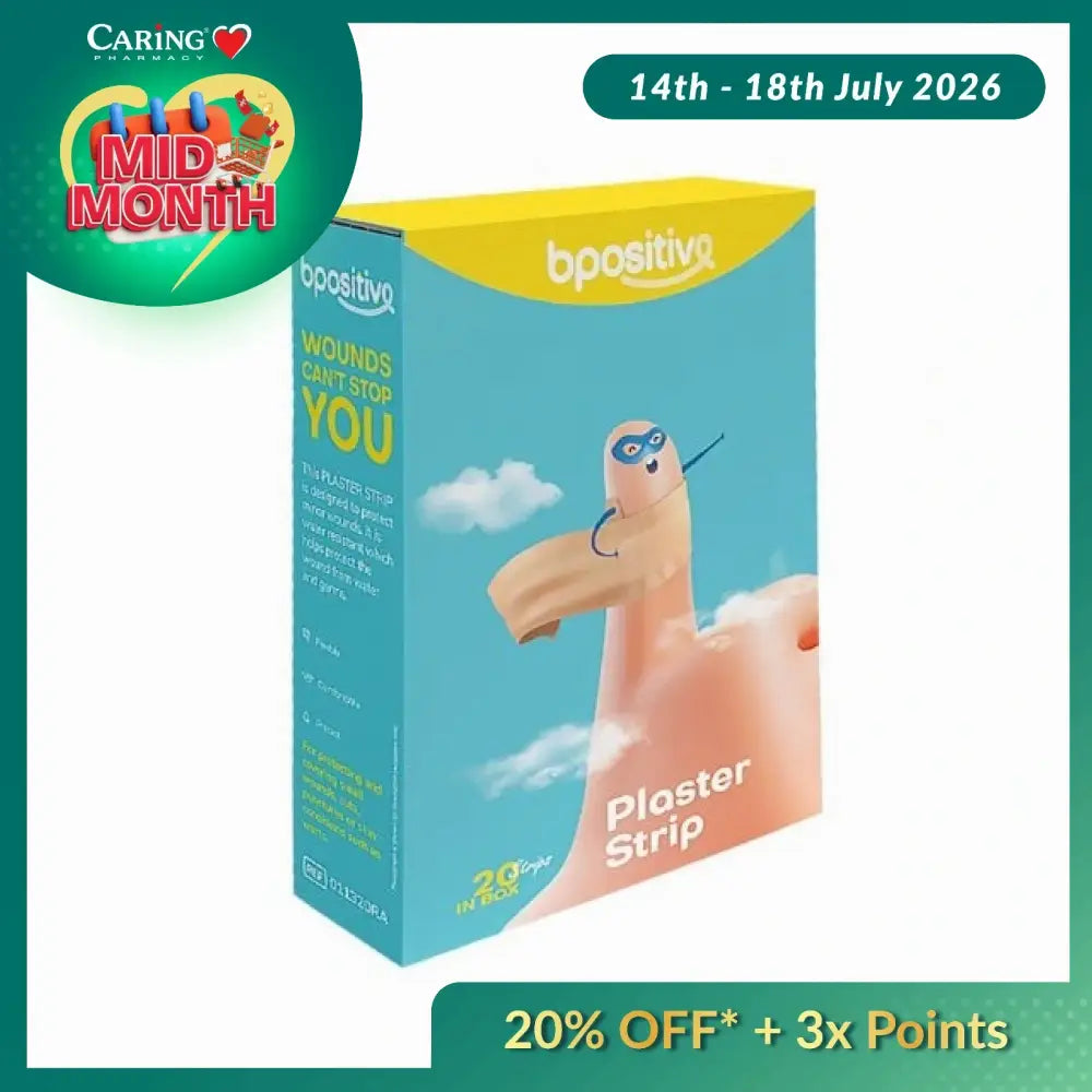 BPOSITIVE PLASTER STRIPS 20S