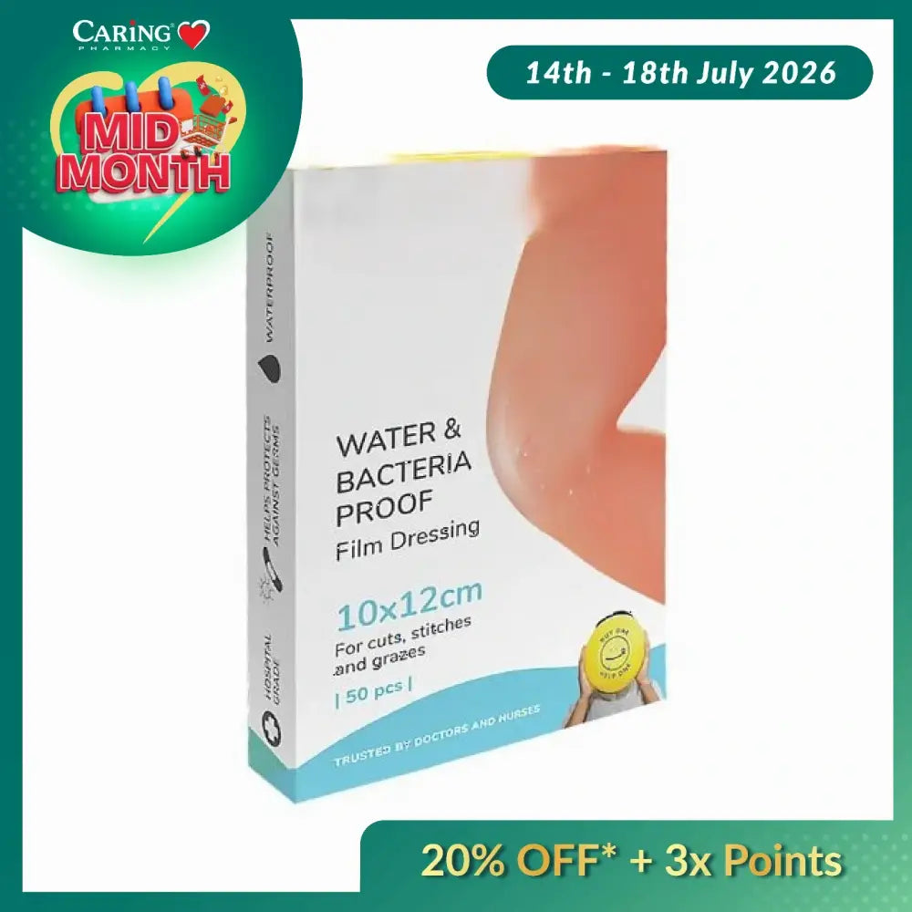 BPOSITIVE WATER&BACTERIA PROOF DRESSING 10X12CM 50S