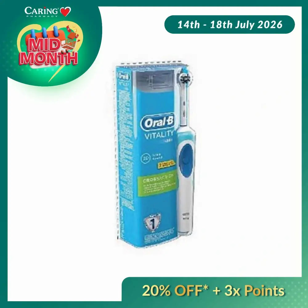BRAUN ORAL B TOOTHBRUSH D12 VITALITY CROSS ACTION 1S