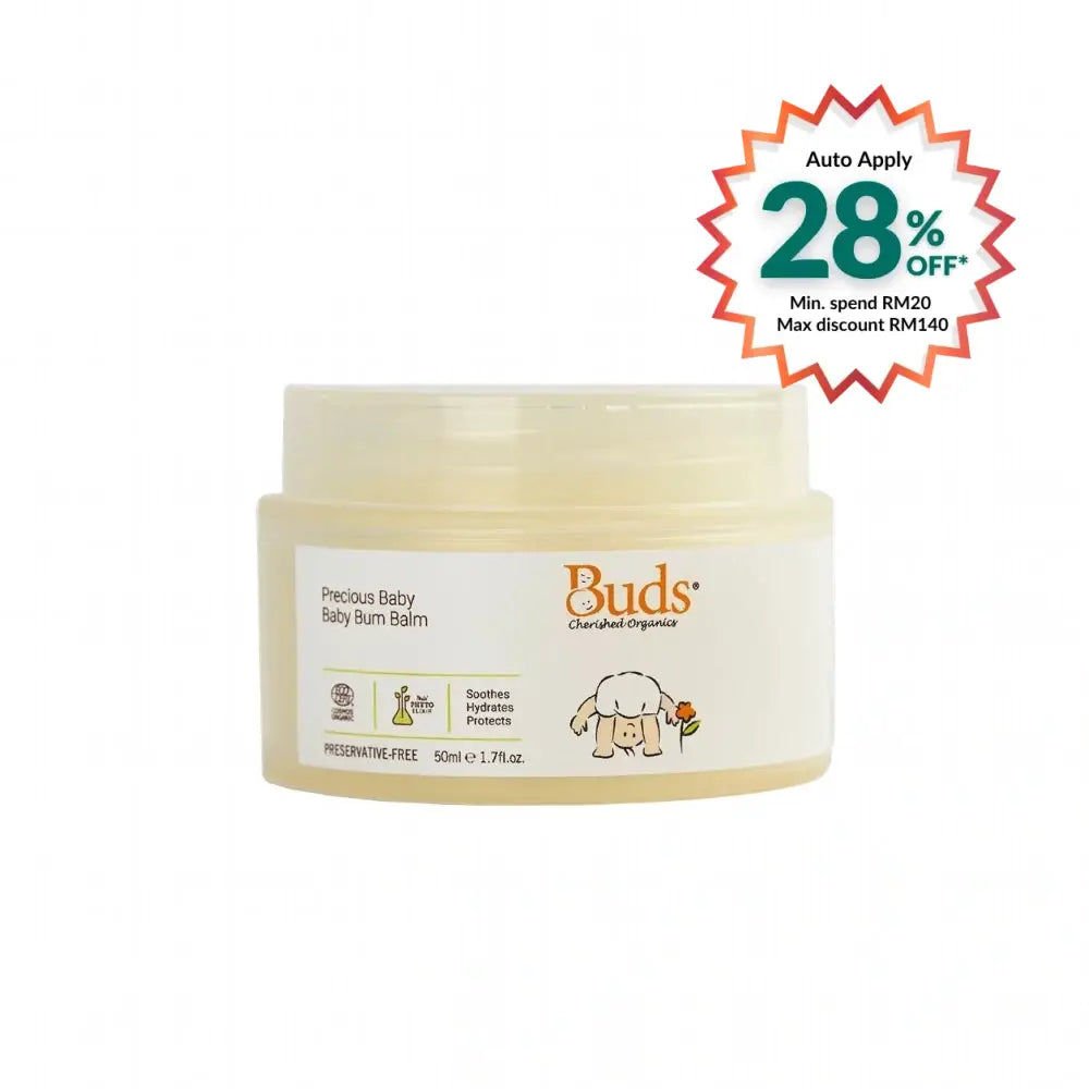 BUDS CHERISHED ORGANICS PRECIOUS BABY BABY BUM BALM 50ML