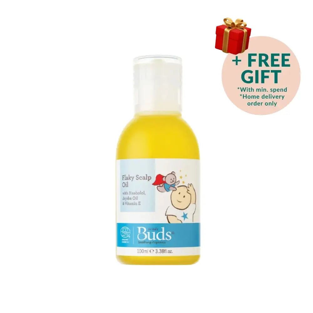 BUDS FOR BABY SOOTHING ORGANICS FLAKY SCALP OIL 100ML