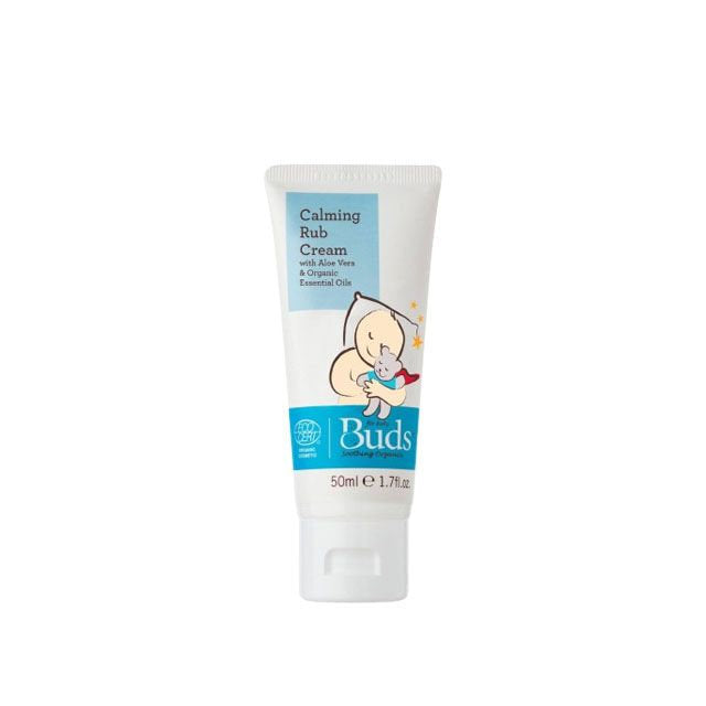 BUDS Organic Baby Calming Cream with Aloe Vera and Essential Oils for soothing skin