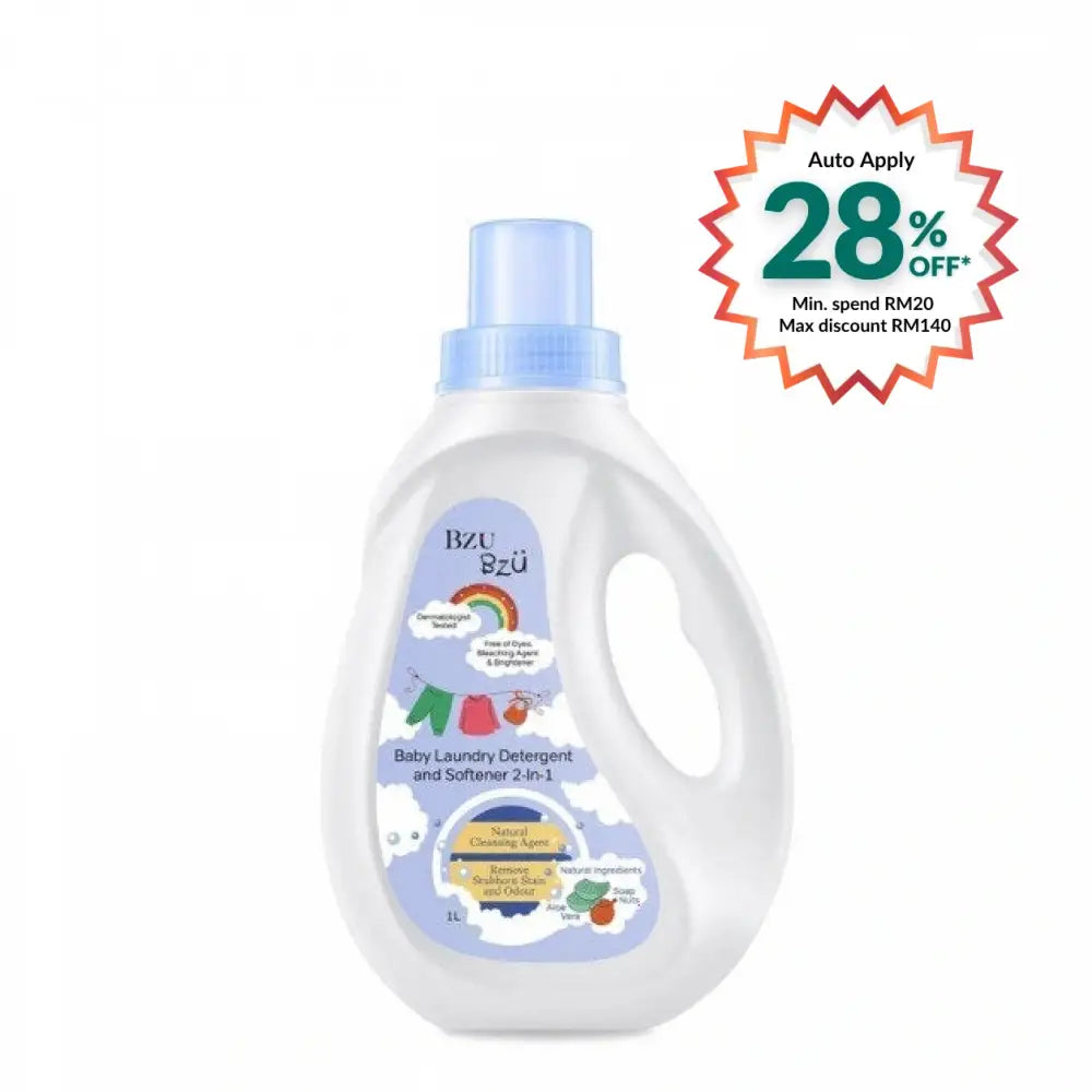 BZU BZU BABY LAUNDRY DETERGENT & SOFTENER 2IN1 1L