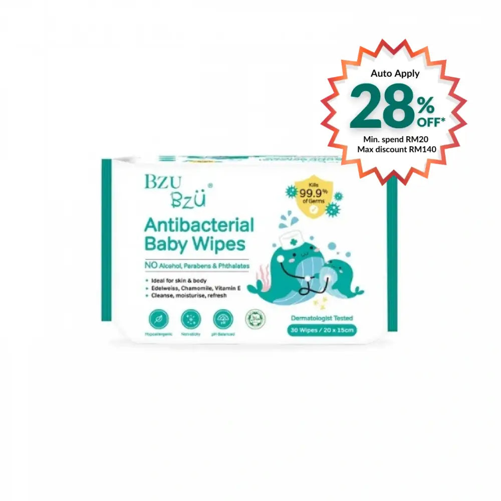 BZU BZU BABY WIPES 30S