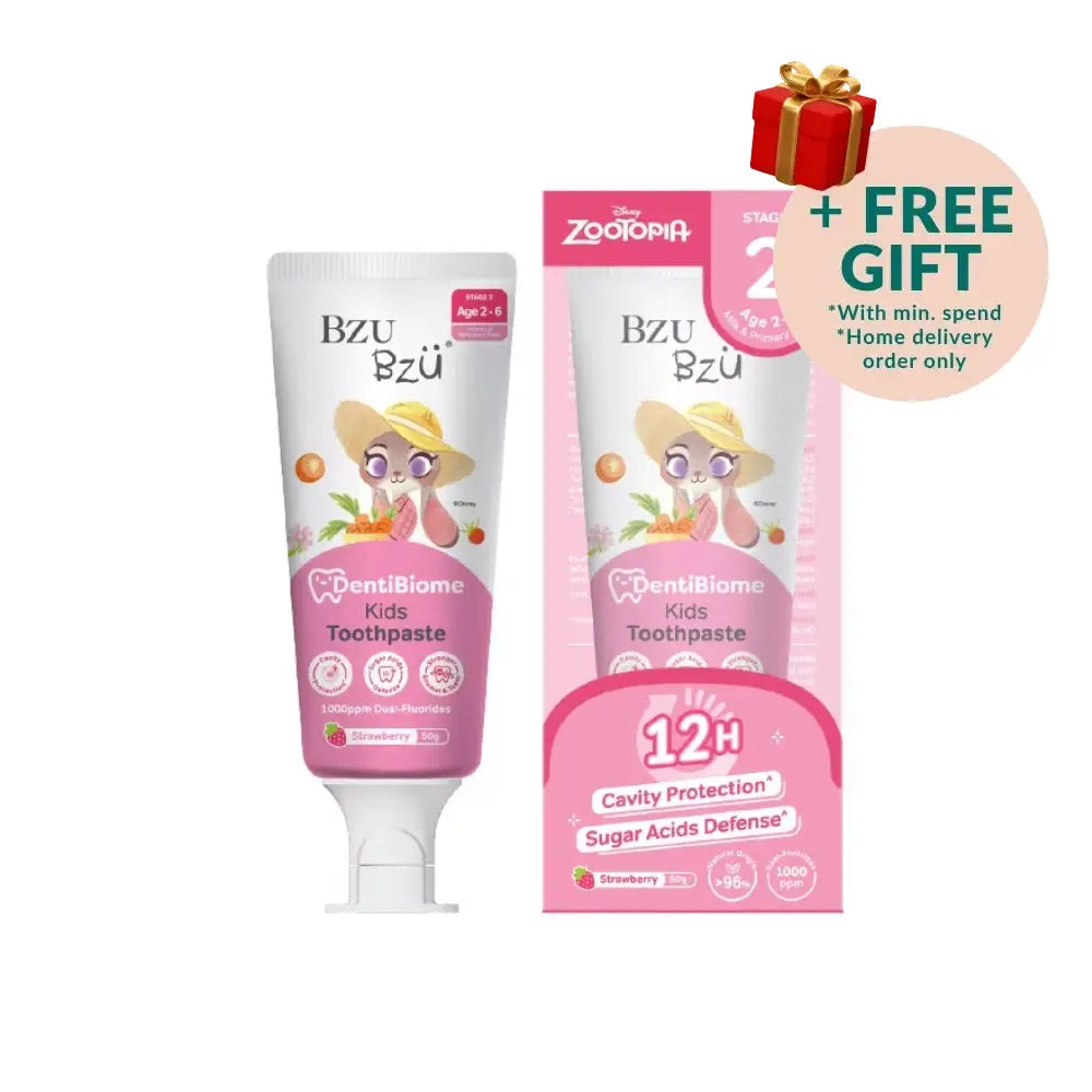 BZU BZU DENTIBIOME KIDS TOOTHPASTE STAGE 2 STRAWBERRY