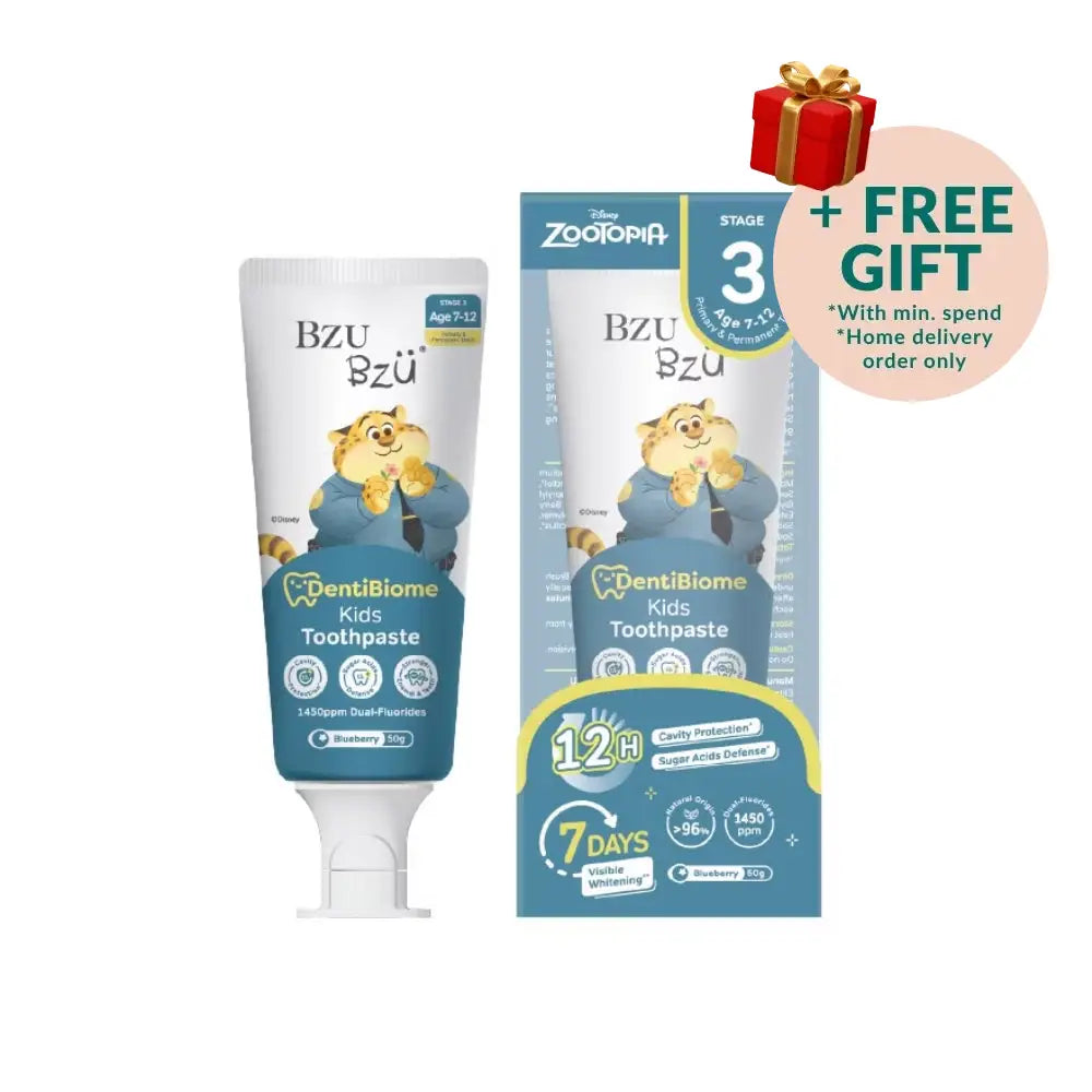 BZU BZU DENTIBIOME KIDS TOOTHPASTE STAGE 3 BLUEBERRY