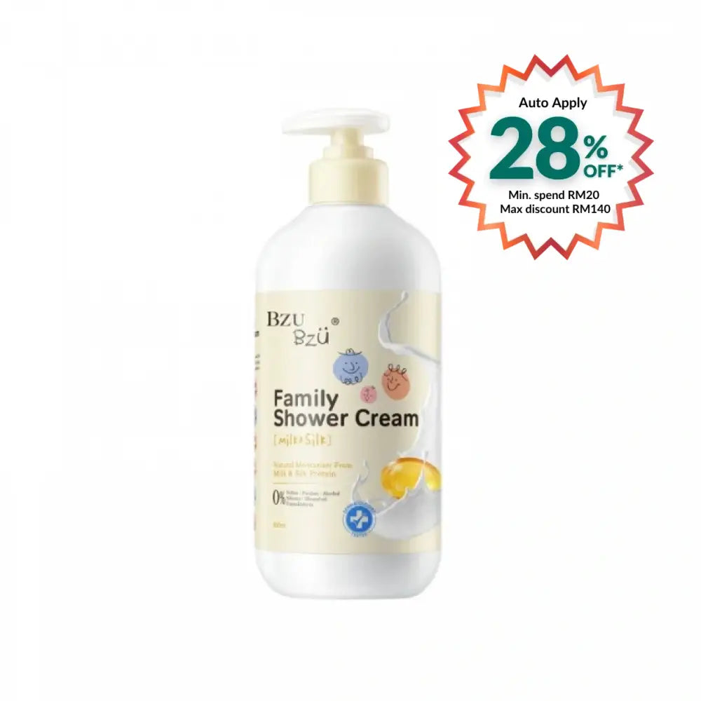 BZU BZU FAMILY SHOWER CREAM MILK & SILK 800ML