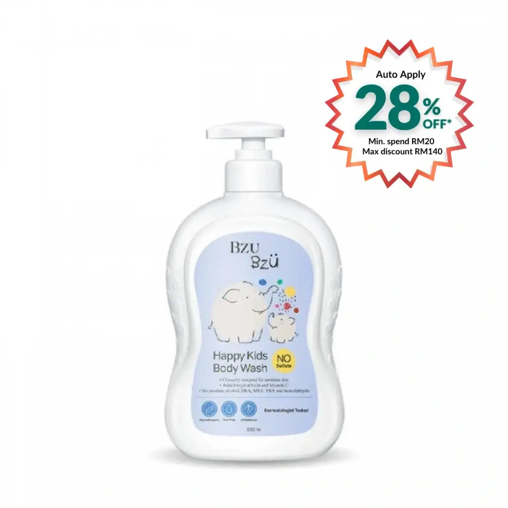 BZU BZU HAPPY KIDS BODY WASH 600ML