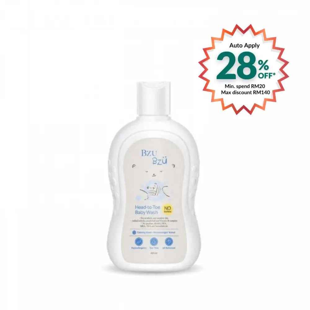 BZU BZU HEAD-TO-TOE BABY WASH 200ML
