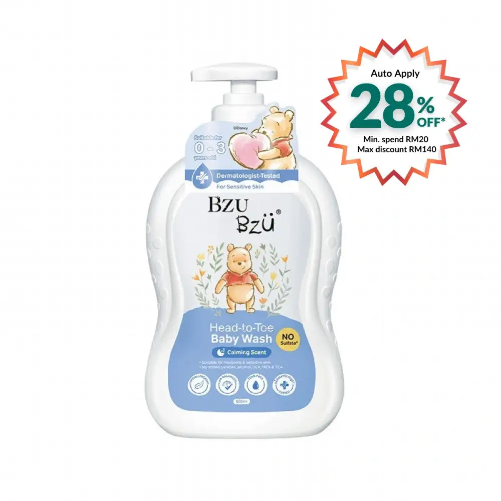 BZU BZU HEAD-TO-TOE BABY WASH 600ML